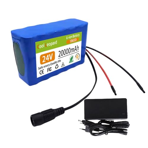 24 V 20 Ah 6S2P E-Bike Lithium-Ionen-Akkupack Mit Ladegerät Eingebauter...