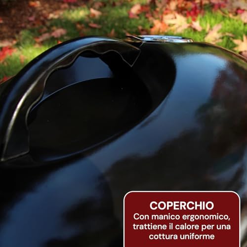 Barbecue rond pour camping et jardin : grillades réussies sur la terrasse - 4