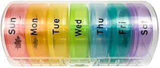 Find It 7-Day Circular Pill Organizer, Store, Organize Your Medications, Supplements, & Vitamins