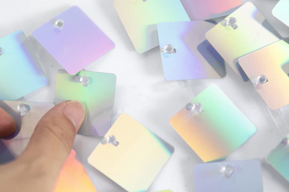 Kate 24pcs/Set Assembled Colorful Silver Shiny Sequins Wall Backdrop Panels Shimmer Photography Props for Birthday Wedding Party Decoration 30x30cm