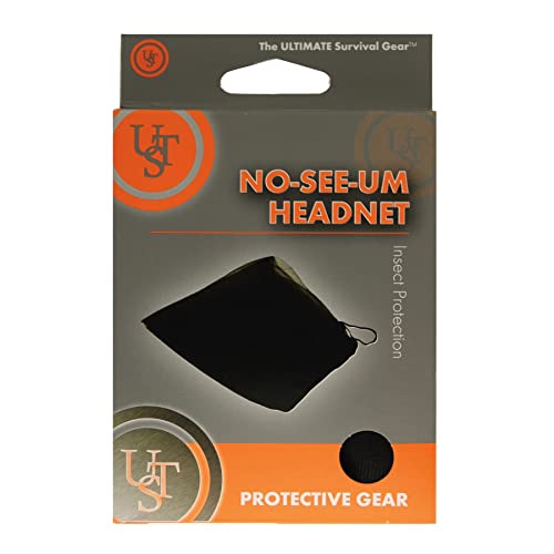 UST No-See-Um Head Net with Durable, Nylon Construction, Tapered Neck and Elastic Bottom for Hiking, Camping and Outdoor Survival