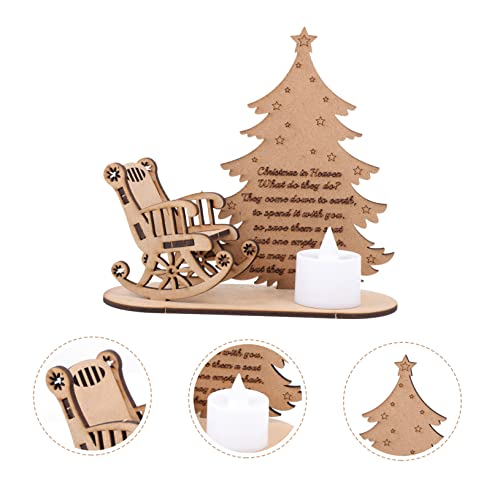 Ornement de Noël chic pour décoration de table maison et bureau - 3