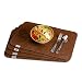 Produktbild lana naturalis® Exclusive Filz Platzset für 4 Personen Tischset Platzmatten für Ihren Glastisch Holztisch Gartentisch (Braun)