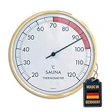 TFA Dostmann Analoges Sauna Thermometer, 40.1003