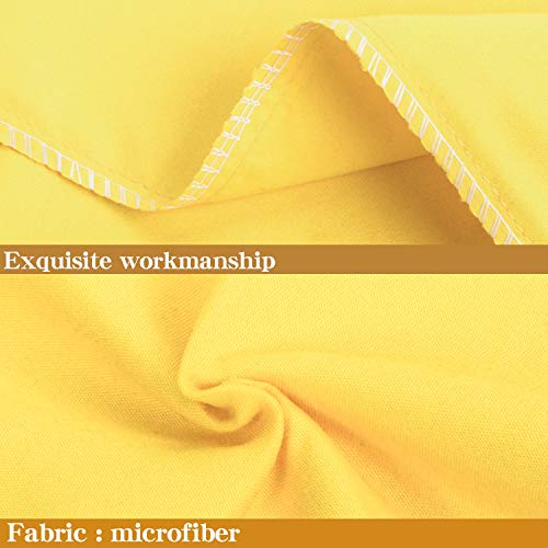 Image of NTBAY Queen Microfiber Pillowcases, 4 Pack, 20 x 30, Yellow | Soft Brushed Microfiber with Envelope Closure, Set of 4 Queen 20 x 30 Inch Pillowcases, Pillow Inserts Not Included