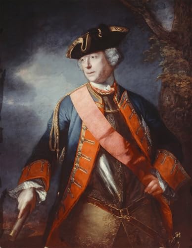 Affiches et gravures Joshua Reynolds : peinture sur toile du maréchal Jean Louis Ligonier