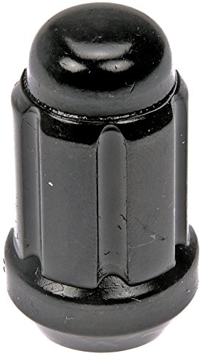 Jeu de serrures cannelées noires chromées 1/2-20 Dorman 711-256 pour jantes de voiture
