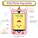 ele ELEOPTION 4G Smart Phone for Kids Toys with SIM Card, Touchscreen Toy Phone Interactive GPS Cell Phone for 3 4 5 6 7 8 9 10 Year Old Girls Boys Christmas Birthday Calling Smartphone Gifts Pink