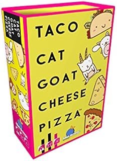 Blue Orange | Taco Cat Goat Cheese Pizza | Card Game | Ages 8+ | 2-8 Players | 10-30 Minute Playing Time