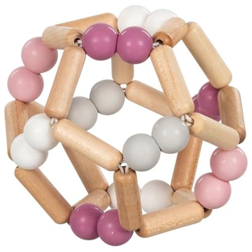 goki Baby 65344 - Greifling Ball aus Holz und Silikon für Babys...