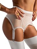 Un look atemporal y ultrasexy: Mujeres, ¿os gusta el look vintage? Este liguero para mujer transparente con seis correas se puede usar con nuestras medias altas de muslo para crear un conjunto sensual y superfemenino