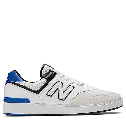 New Balance Court 574 CT, Zapatillas de skate para hombre (White/Royal, Numeric_40),...