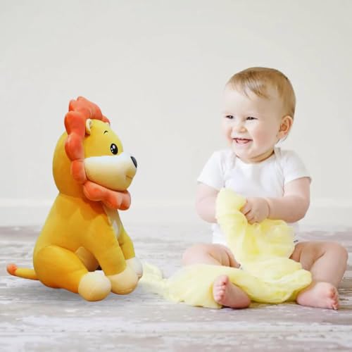 Image of Cute Sunflower Simba Lion King Soft Toy 50 cm, Plush Animal Stuffed Teddy Bear for Girls, Boys, Kids, Home Decor, Birthdays