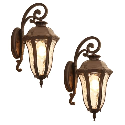 Lampes murales extérieures rétro CONERY en aluminium durable avec douille E27