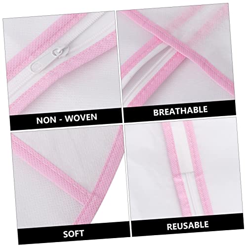 Cabilock 1Pc Bridal Gown Garment Cover Nonwoven Wedding Dress Storage Bag with Trim Lightweight and Resistant for Long Term Dress3