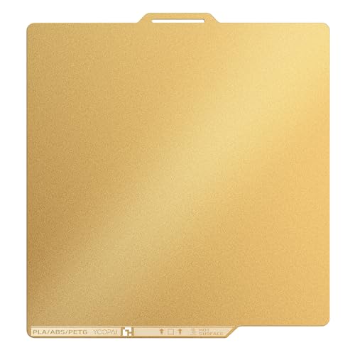 YOOPAI Dual-Sided Textured PEI Sheet for Bambu Lab X2D/P2S/P1S/A1/P1P/X1/X1C/X1E, 257x257mm Build Plate - Firm Adhesion,