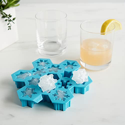 True Zoo 3340 Truezoo Snowflake Silicone Ice Cube Tray, Novelty Large Mold Makes 12 Snowflake Ice Cubes thumb #3