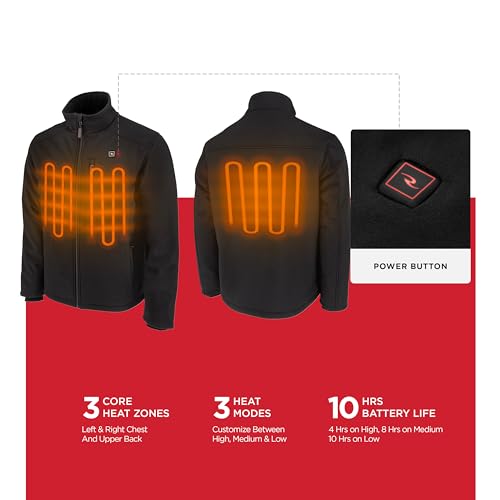 Radians Men's Standard Heated Apparel-Jackets, Black3