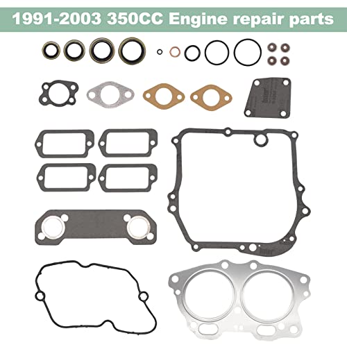 Cartclan Engine Gasket Seal Rebuild Kit For Ezgo 295Cc 350Cc 4 Cycle Gas Golf Cart 1991-2008 Fuji Robin Engine Pre Mci Inc Mci Breather Gasket #TOP4