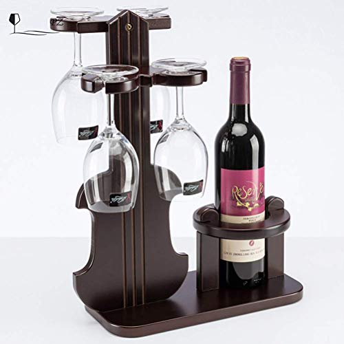 Soporte para botellas de vino de mesa de madera miniatura 3
