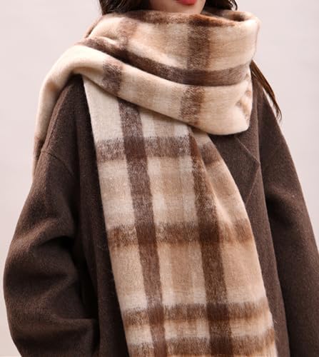 Krorifiu Women Chunky Oversized Scarf,Soft Warm Winter Big Blanket Scarves — view 4