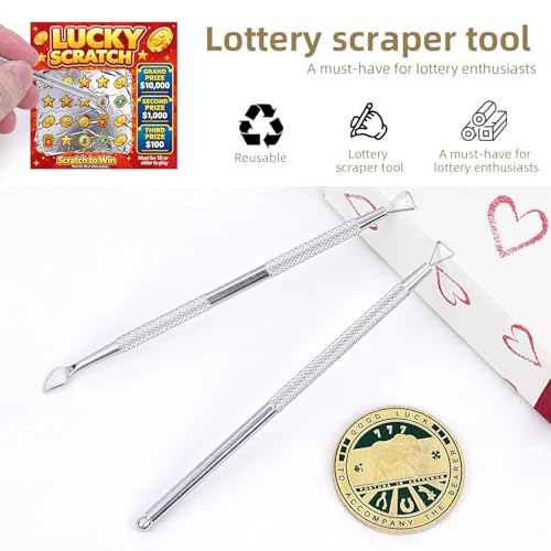 2PCS Scratcher with Lucky Coin