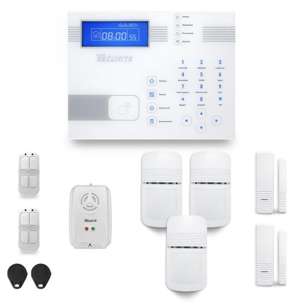 Bezprzewodowy alarm domowy SHBi 2-3-częściowy mechanizm włamaniowy + detektor gazu z modułem GSM