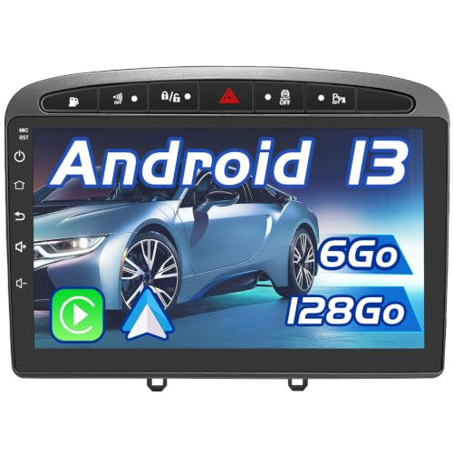 Autoradio Android 13 Peugeot 308 pour connecter votre smartphone en CarPlay lors des vacances