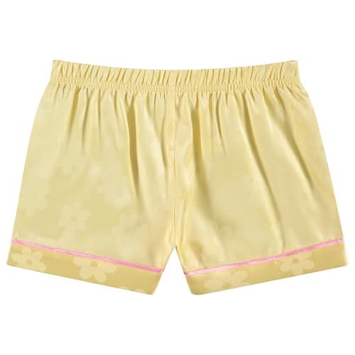 BTween Girls Satin Pajama Set 4 Pack, Short Sleeve Button-Down Sleepwear for Kids, Soft and Breathable Nightwear3