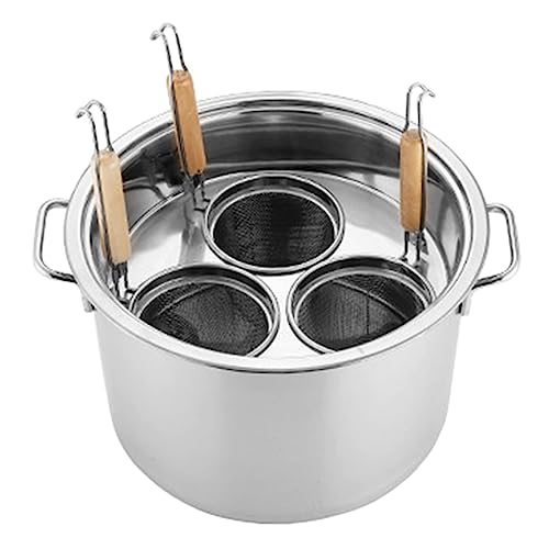 Ustensiles de cuisine avec panier-filtre et ensemble d'inserts pour cuiseur à pâtes 3 trous