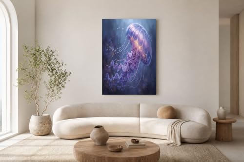 Posters art de méduses pour habiller un grand mur de chambre