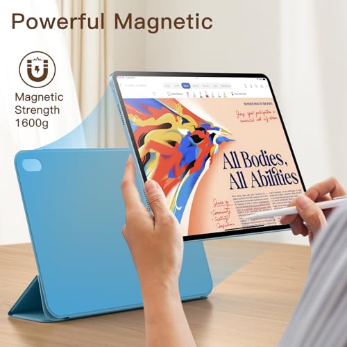 Image of JETech Magnetic Cover Case for iPad Air 11-Inch M4 /M3 /M2 (2026 /2025 /2024), iPad Air 5 /4 (2022 /2020 5th /4th 10.9-Inch), iPad Pro 11 (2018), Magnetic Attachment, Slim Tablet Cover (Blue)
