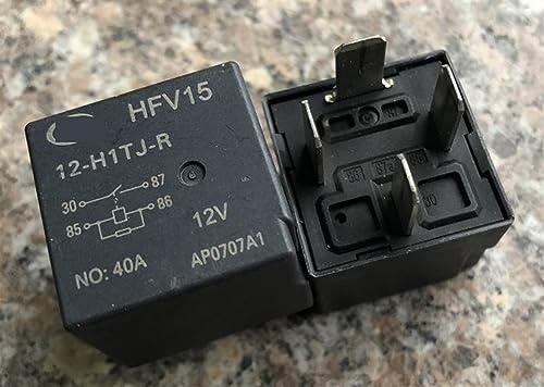 Relé HFV15 12-H1TJ-R 15542814 con base de 4 pines V4-1A-12V-40A para sustitución automotriz 2