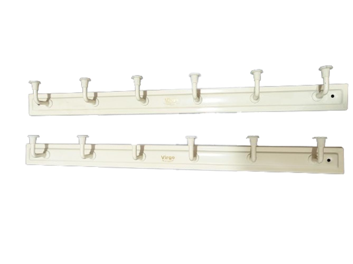 DAIDSUKE® ( Pack of 1 Virgo Bathroom Wall Iron 6 Hooks Cloth Hanger Dual Edge Metal Best Material Polish Bathroom Wall Door for Towel Rail Kitchen Hanger Hooks Capacity 5 Kg (Off White) (B0C65VG61P) Amazon Price History, Amazon Price Tracker