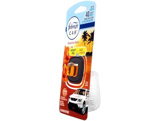 Image of Febreze Odor Clear Car Vent Air Freshener Clip, Hawaiian Aloha 0.06 Fl.Oz - 8 Pack