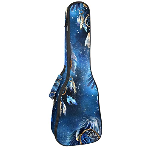 Sac pour ukulélé ténor étanche et antichoc housse matelassée bleue 53,3/60,9 cm