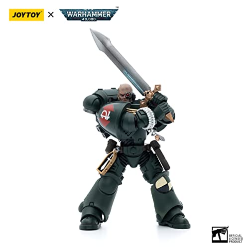 Leboo Joytoy Warhammer 40K 1/18 Action Figure Dark Angels Intercessors Brother Nadael Sergeant 4.8In High Joy Toy Models #TOP3