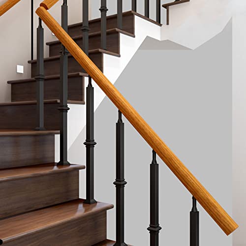 Barreau d'escalier noir de 100 cm avec support plat au design épuré - 3