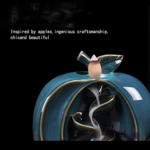 Wpyyi Pumpkin Backflow Incense Burner Backflow Waterfall Incense Holder Home Office Teahouse Decor (Color : A, Size : 155Mm) #TOP2