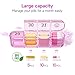 Zoksi Monthly Pill Organizer 1 Times a Day, 30 Day Pill Box Organizer,One Month Pill Case for Travel, 31 Day Daily Medcine Container for Vitamins, Supplement & Medication(Purple)