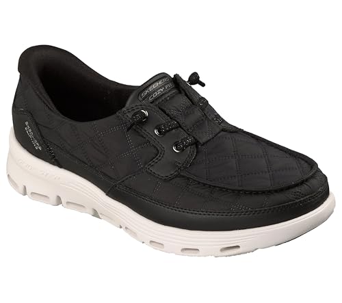 Skechers Femme Glide-Step Serene Newport Slip-in ENTRAINEUSE, Black Textile, 39 EU