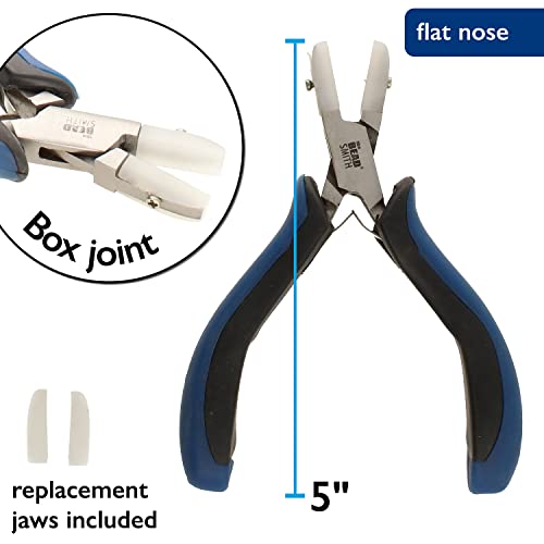 Alicates planos de nailon de 5 pulgadas Beadsmith para joyería con recambios 5