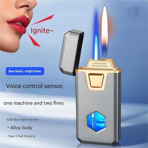 Encendedor Inteligente Activado por Voz, Doble Llama miniatura 2