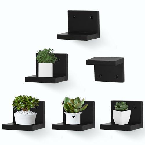 NIUBEST Small Floating Shelf Set of 6 Deal at Amazon: Save $6.80