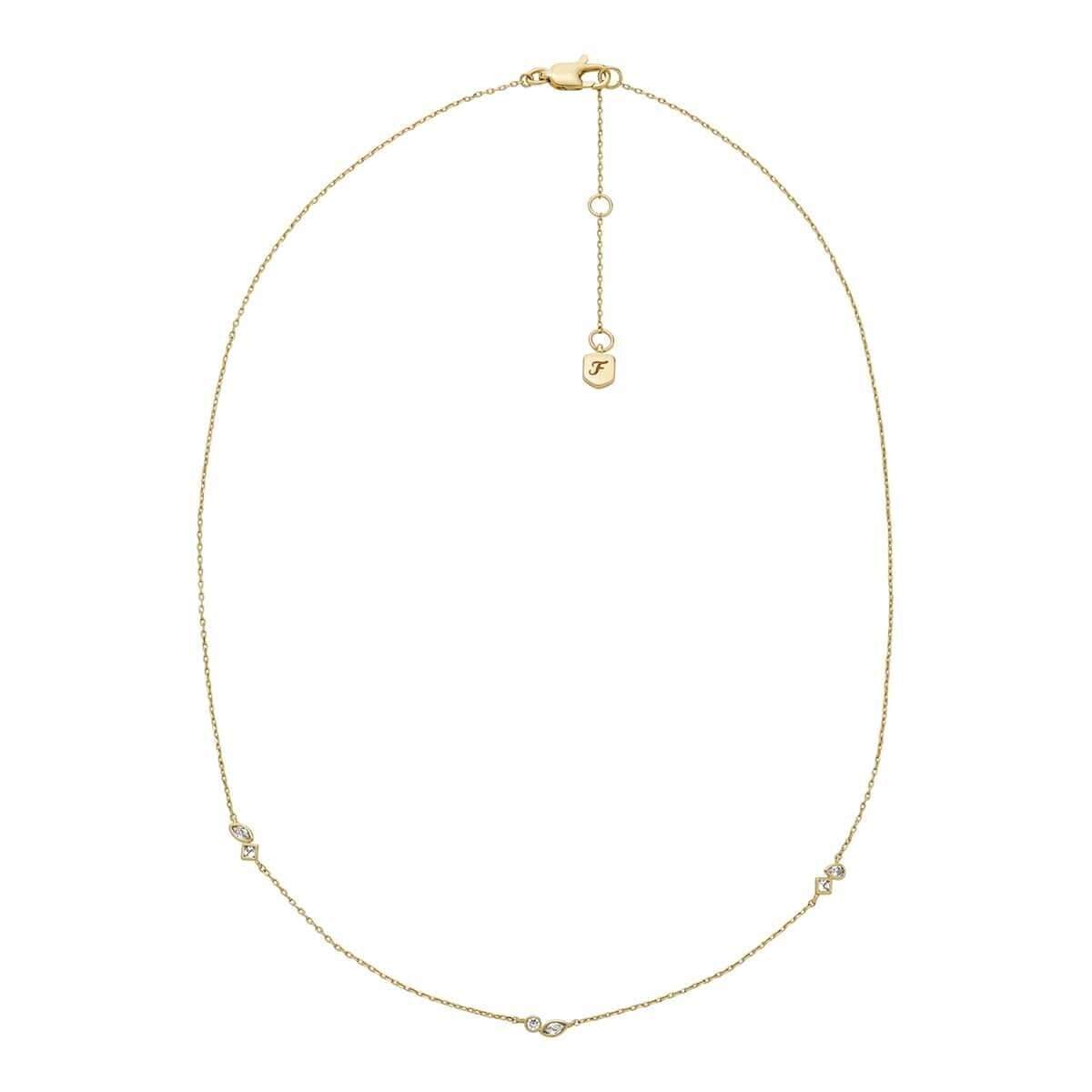 Fossil Women's Brass with lobster clasp closure necklace