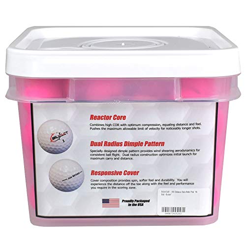 Bullet .444 Distance Matte Colored Golf Balls [96-Ball]