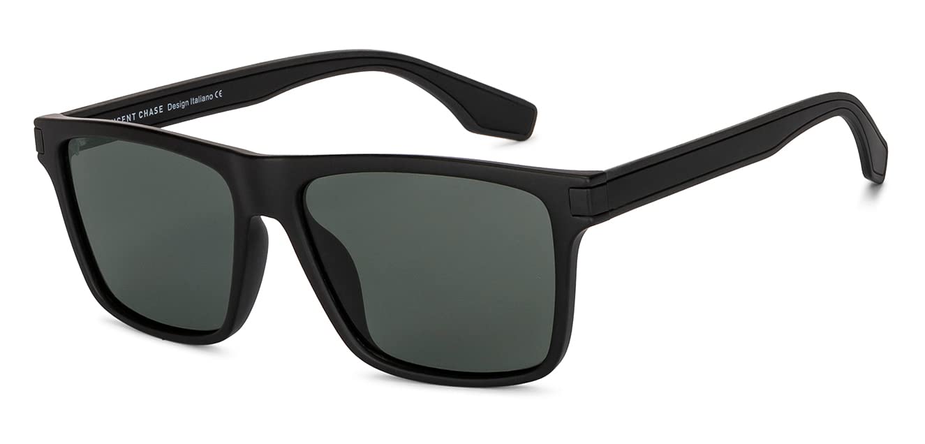 Vincent Chase By Lenskart | Full Rim Square | 100% UV Protected | Men & Women | Large | VC S14457