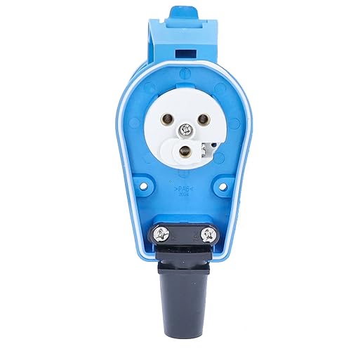 as - Schwabe 60475 CEE Zaczep Karawany Kątowy, IP44, 230V/16A, Niebieska