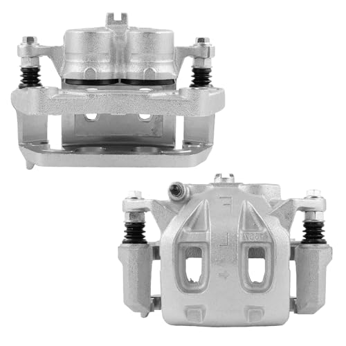 Image of SCITOO 19B3310 19B3311 Front Left & Right Disc Brake Calipers w /Bracket Fit For Infiniti For FX35 2006-2012,For Infiniti For FX37 2013,For Infiniti For FX45 2006-2008, Double Pistons