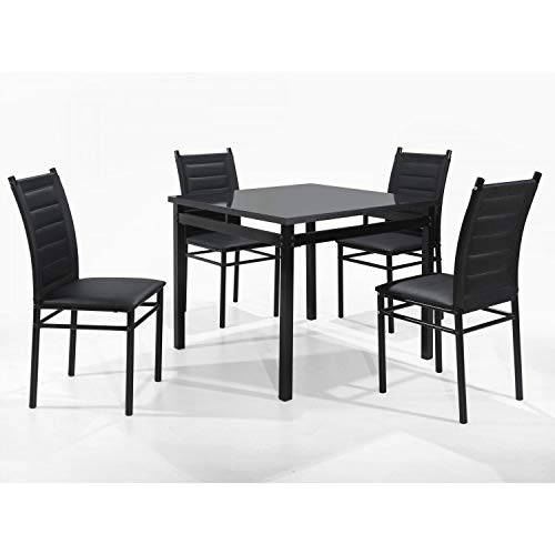 Conjunto Sala de Jantar Mesa com 4 cadeiras Liana Siena Móveis